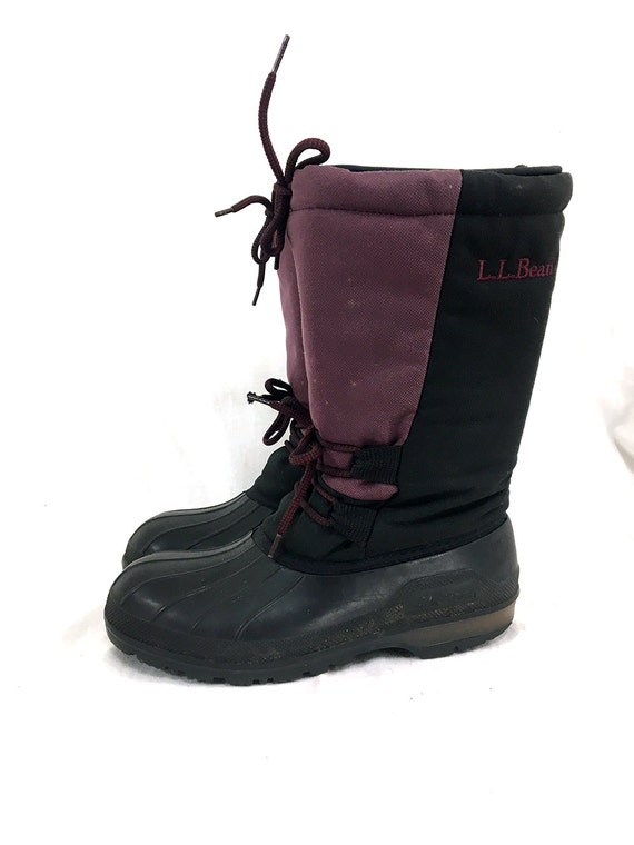purple ll bean boots
