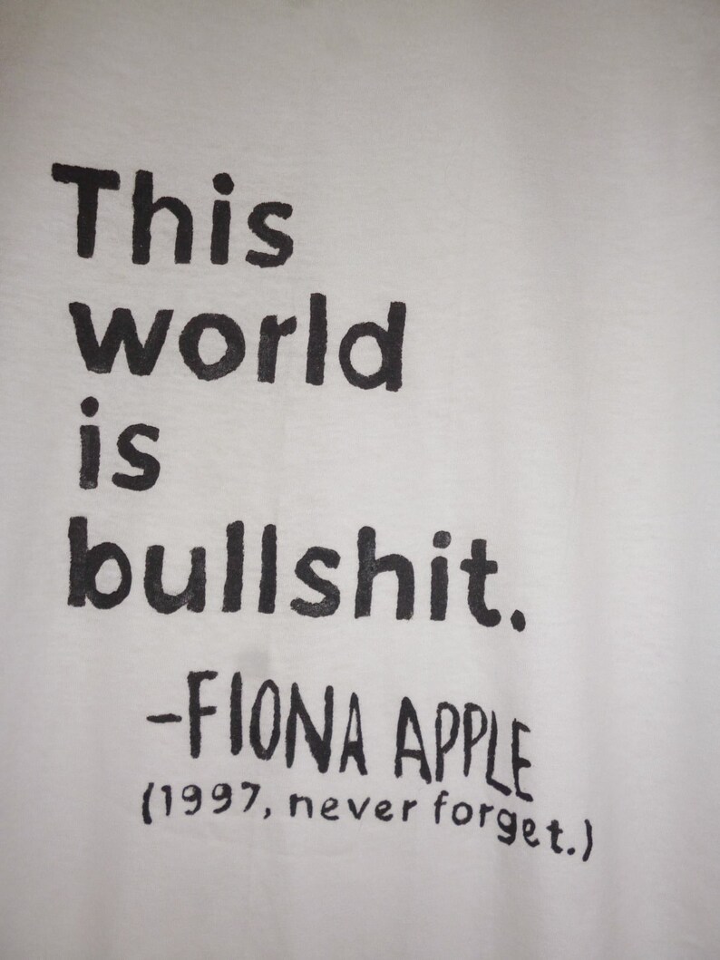 fiona apple tee shirt