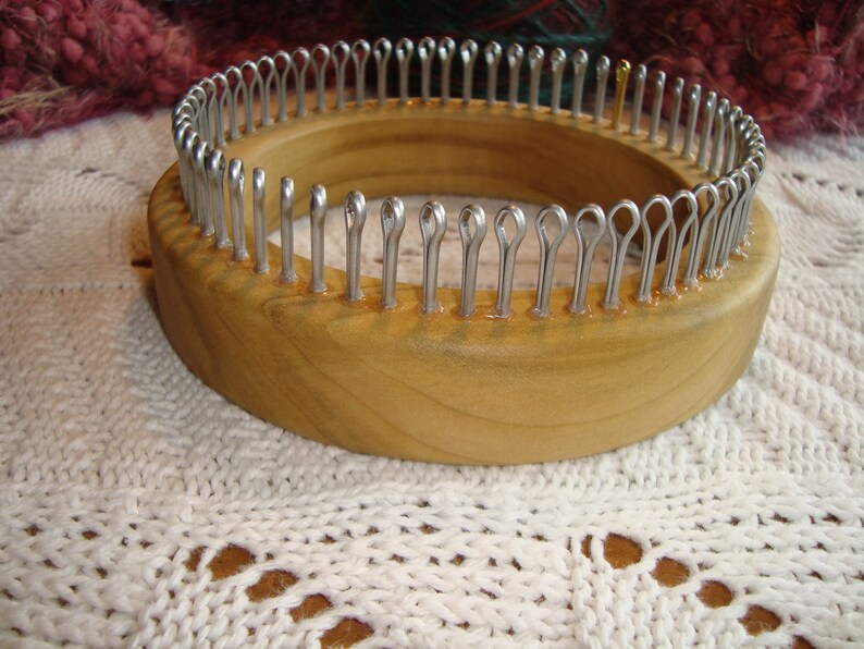Sock Knitting Loom Fine Gauge 1/4 Wood Round Child Etsy