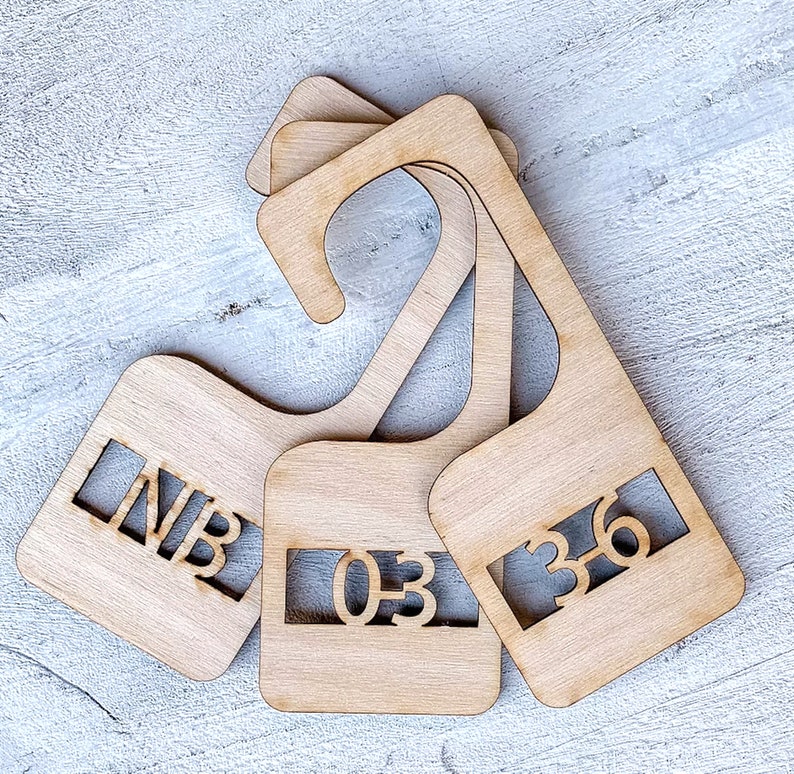 Laser Cut Baby and Children Kids Clothes Hangers Organizer Cut Etsy