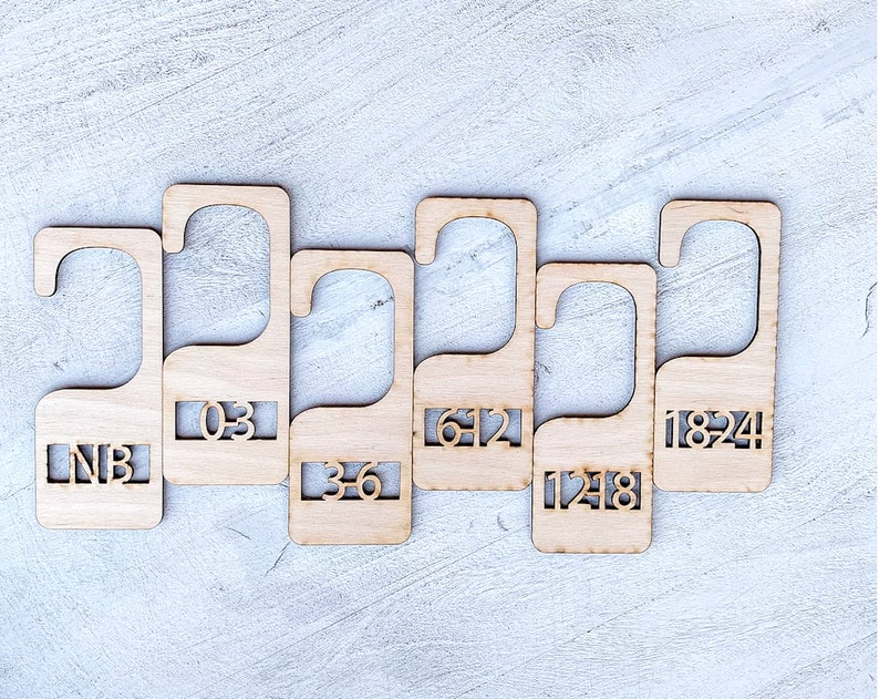 Laser Cut Baby and Children Kids Clothes Hangers Organizer Cut Etsy
