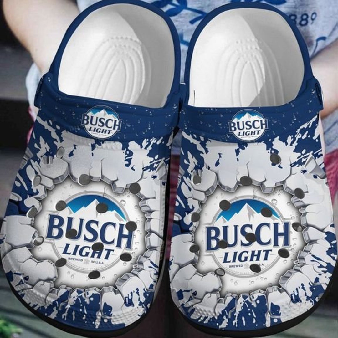 Busch Light Beer Clogs for Men and Women Rubber Crocs Crocband - Etsy