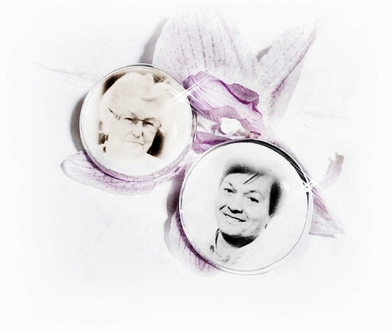 Stainless steel pin with photo,Memorial wedding image 5