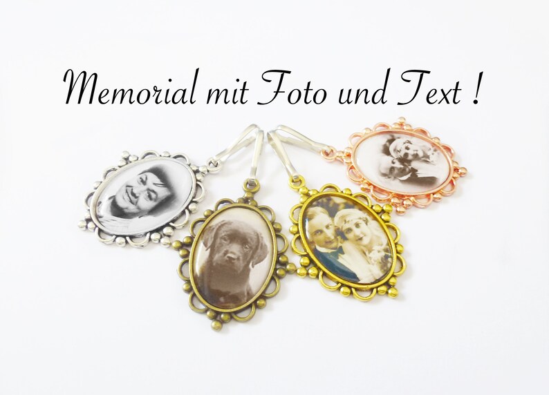 Brautstraußanhänger mit Foto und Text, Memorial, 4 Farben, 33 Texte Bild 10