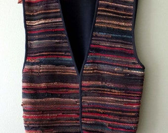 Multi-color Suede Vest from India