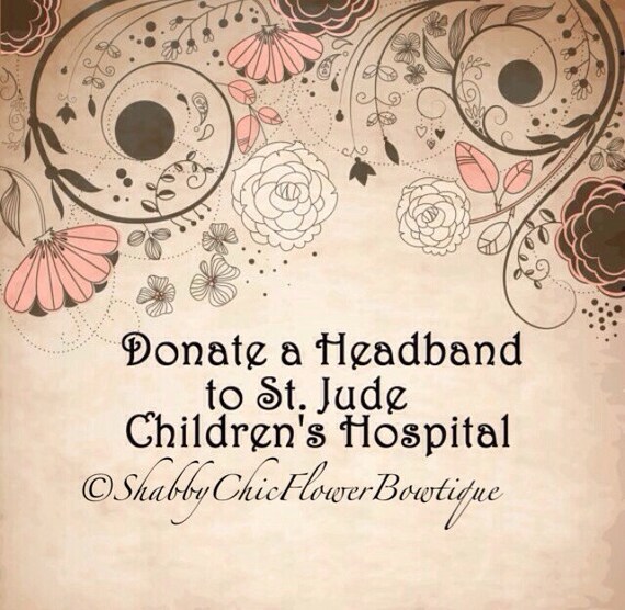 Donate a Headband to St. Judes Children's Reasearch Etsy