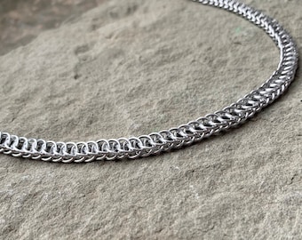 Delicate Chainmail Choker - 3/4 Persian Weave Specialty Chain