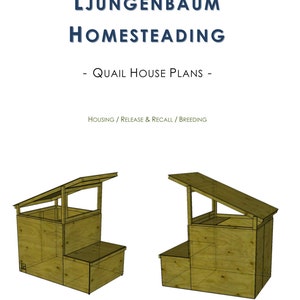 Quail House / Game Bird Recall Pen Plans Digital Content | Etsy