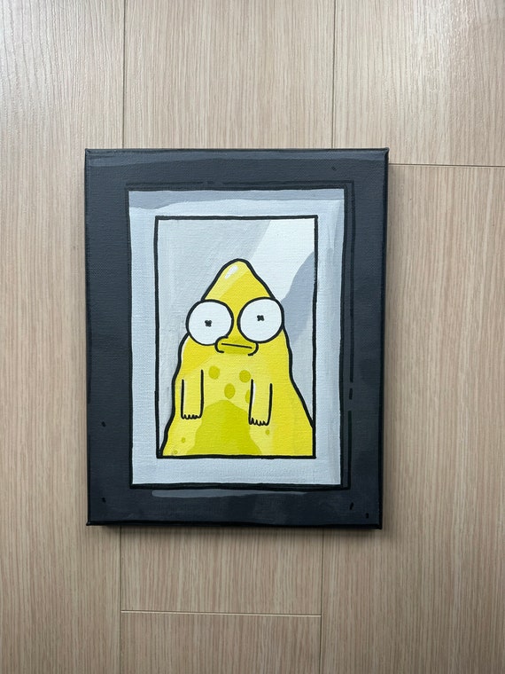 The Pupa Solar Opposites fan art Hand Painted Painting canvas  Unique Gift Birthday Gift Rick n Morty Lover valentines