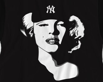 Marilyn Monroe Sporting a NY Yankee Cap