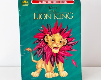 Vintage Disney The Lion King Coloring & Activity Book Golden 1990s