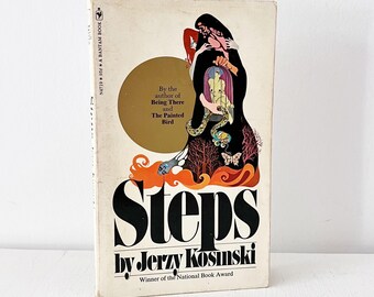 Steps by Jerzy Kosinski Paperback Book Bantam Classics 1968 Dillon Cover Art
