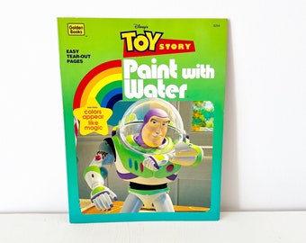 Vintage Disney Toy Story Paint with Water Book Golden 1990s