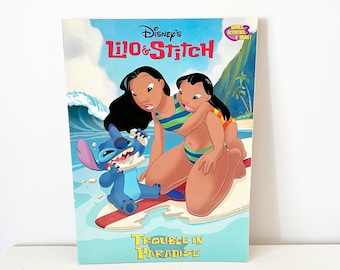 Vintage Disney Lilo and Stitch Coloring & Activity Book Golden 2002 Trouble in Paradise