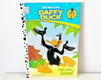 Vintage Daffy Duck Coloring Book 2000s Retro Childhood