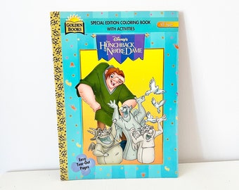 Vintage Disney The Hunchback of Notre Dame Coloring & Activity Book Golden 1990s