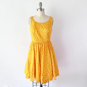 SIZE 6 Moulinette Soeurs Sweet Enticement Dress / Twee Anthropologie Y2K / Yellow Colorway Marigold Shirt Dress