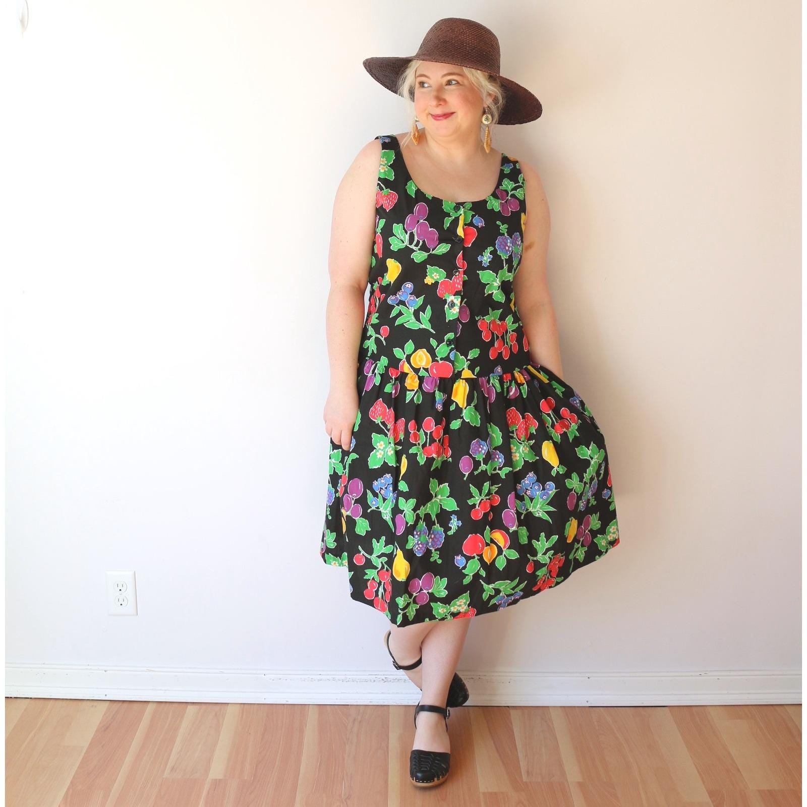 Vintage Fruit Dress - Etsy
