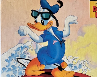 Vintage Disney Donald Duck Surfing 100 Piece Puzzle - Large