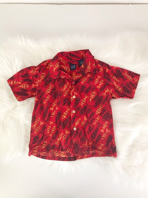 GAP, Shirts & Tops, Vintage Gap Red Hawaiian Shirt
