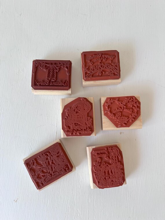 YOU CHOOSE Stampin' up 1990s Garden Greetings Rubber Stamp Mounted