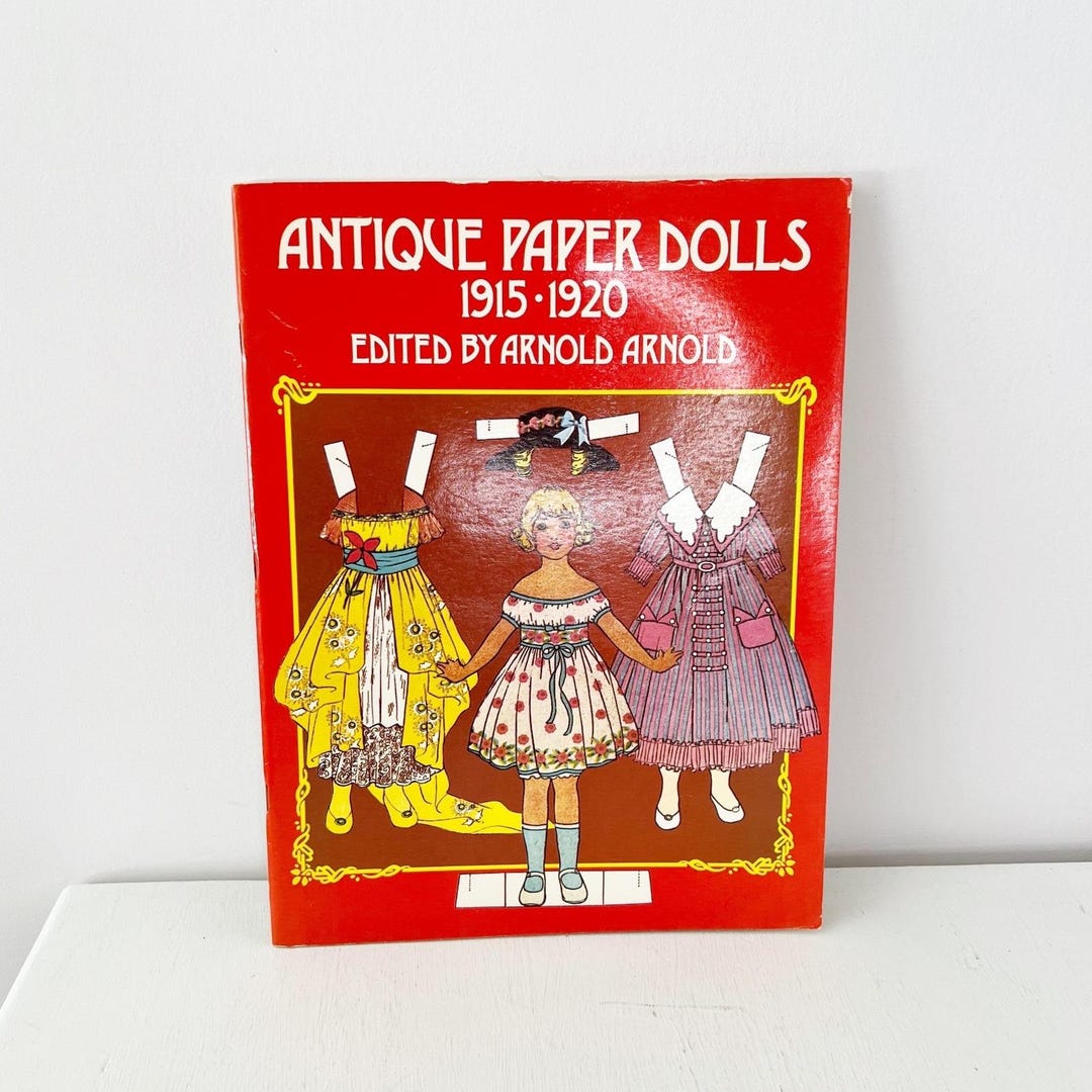 Dover Antique Paper Dolls 1915-1920 Red Arnold 1975 Vintage Book