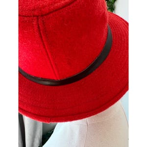 Filson Packer Hat Rot 100% Schurwolle Made in USA Fedora Bild 6