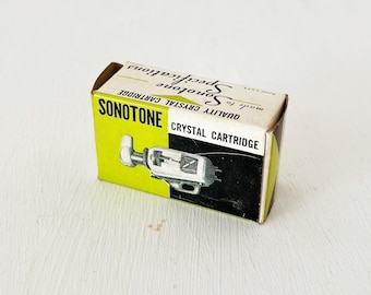 Sonotone Crystal Cartridge Green 14T 15T Mono New Old Stock