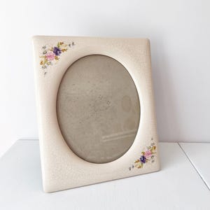 Vintage Cottagecore 8x10 Large Ceramic Frame - Floral Vintage Coquette - English Cottage Decor