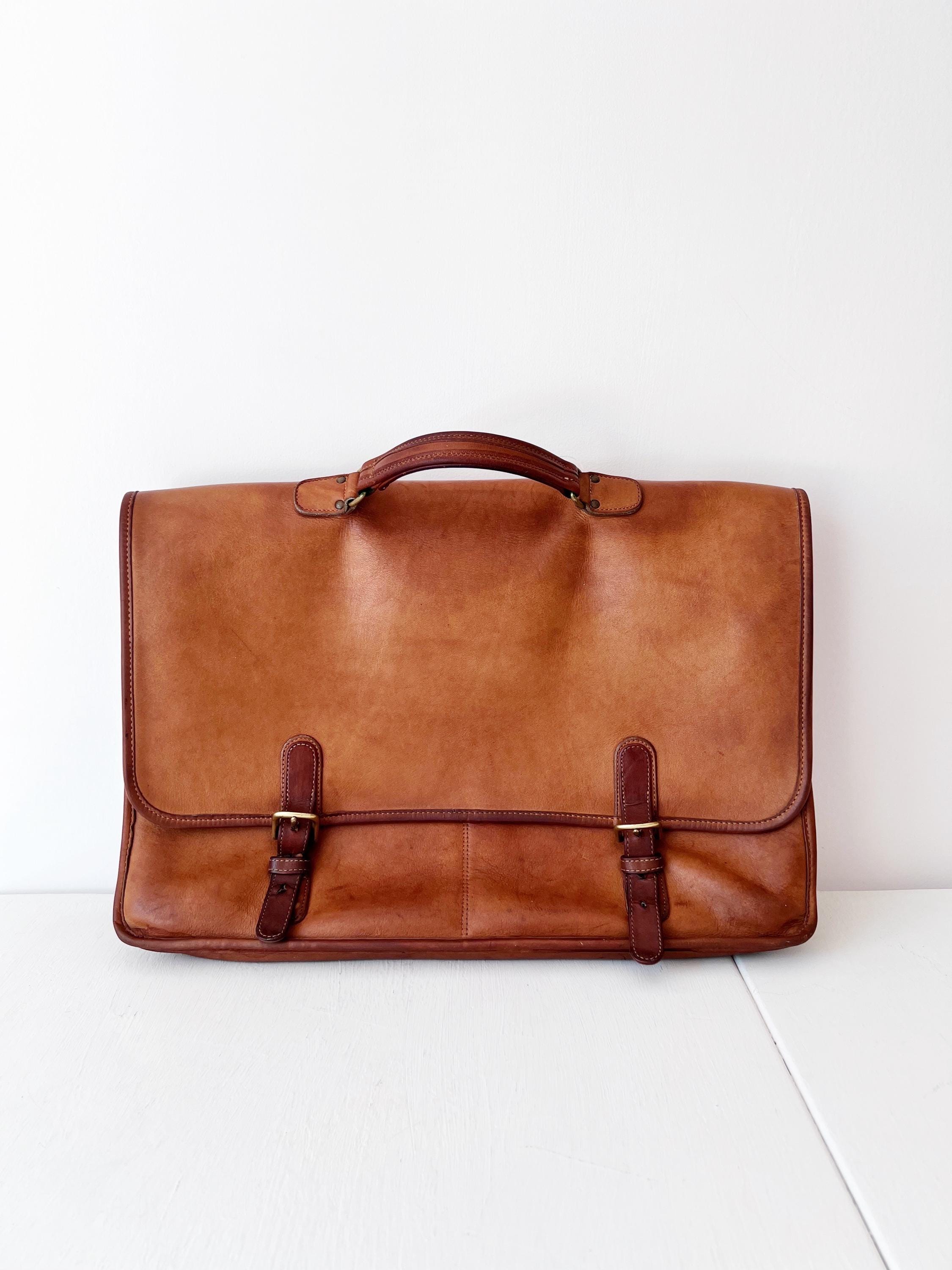 オールドコーチ Vintage COACH Leather Briefcase COACH VINTAGE BLACK LEATHER BUSINESS SOFT BRIEFCASE BAG 5286 90'S