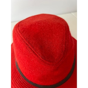 Filson Packer Hat Rot 100% Schurwolle Made in USA Fedora Bild 7