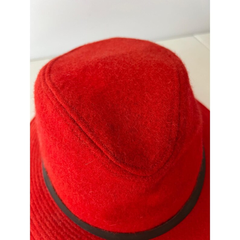 Filson Packer Hat Rot 100% Schurwolle Made in USA Fedora Bild 7