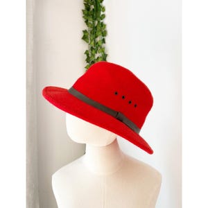 Filson Packer Hat Rot 100% Schurwolle Made in USA Fedora Bild 2