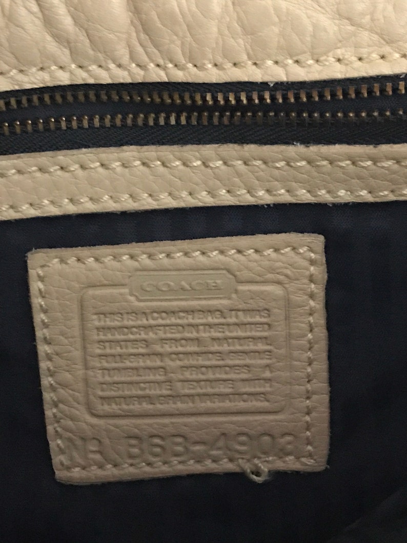 1980s Cream Pebbled Leather Cross Body Bag Coach Sonoma - Etsy