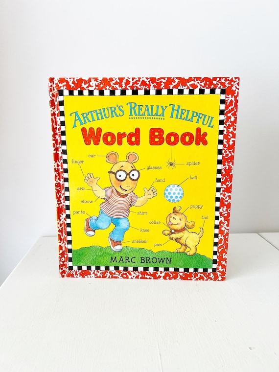 90s Vintage Arthur's Really Helpful Word Book Marc Brown / Picture