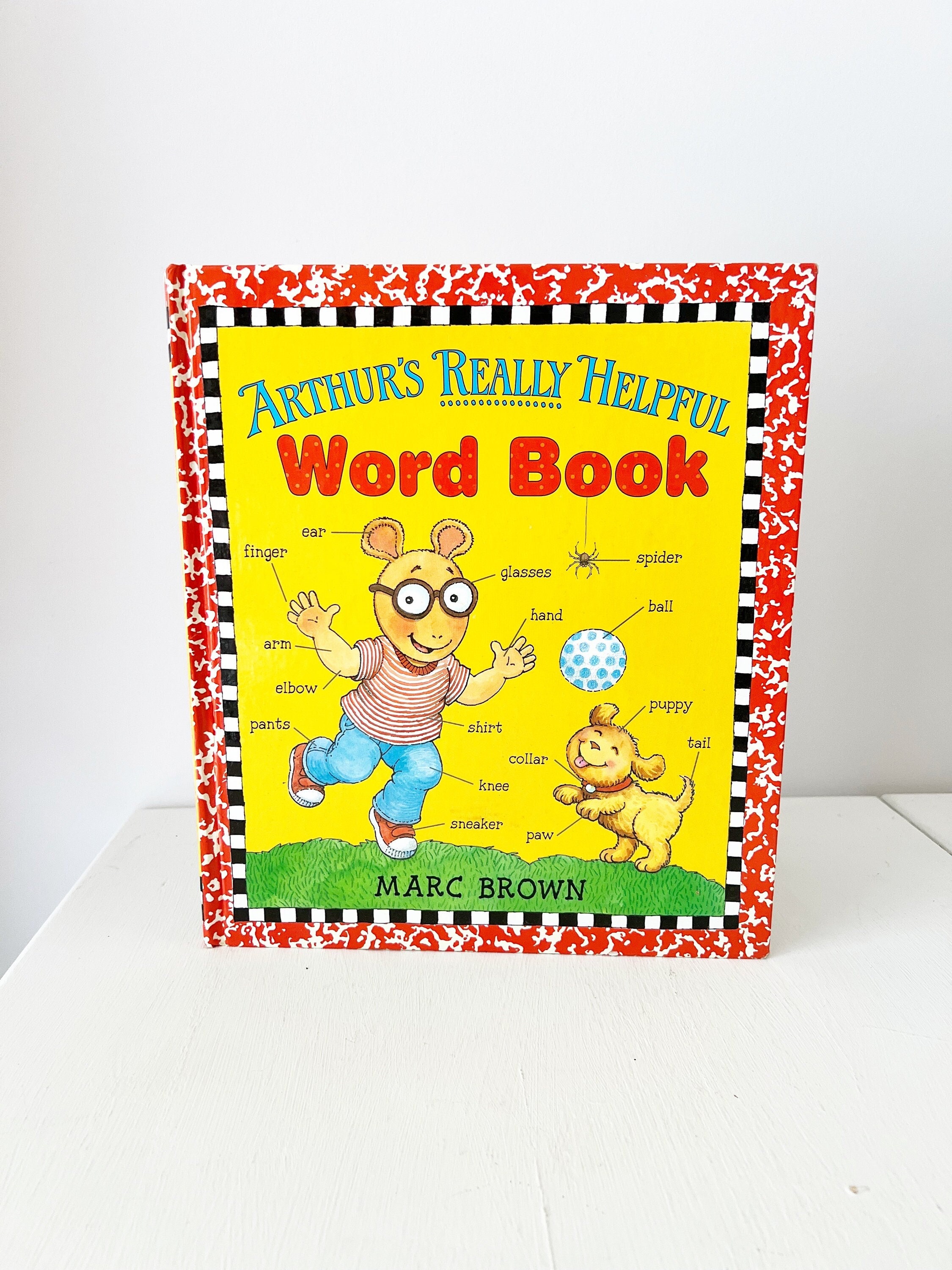90s Vintage Arthur's Really Helpful Word Book Marc Brown / Picture