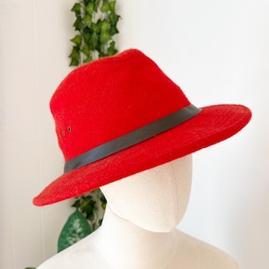 Filson Packer Hat Rot 100% Schurwolle Made in USA Fedora Bild 1