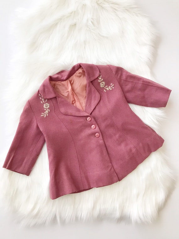 girls light pink coat