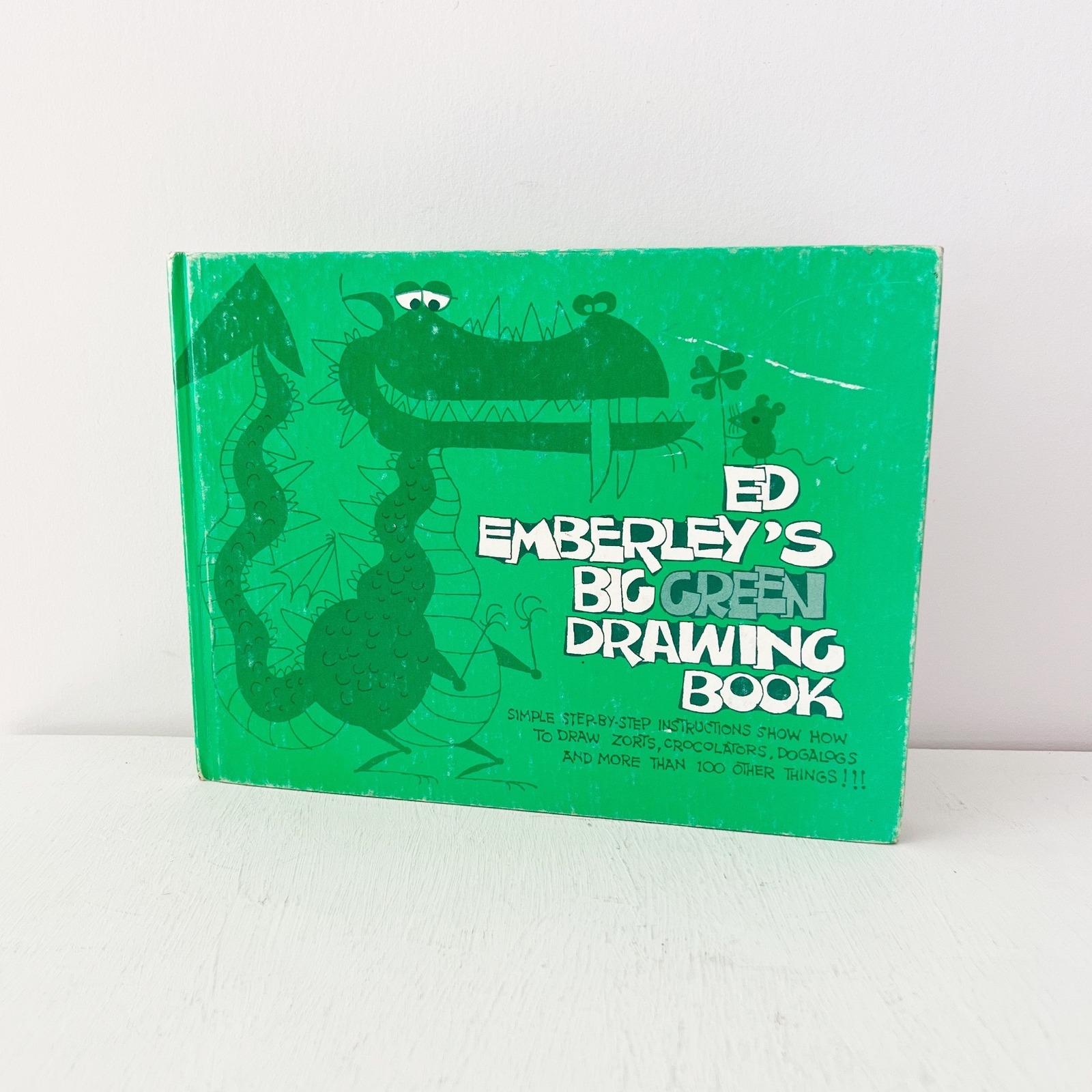 Ed Emberley Big Green Drawing Book Green Vintage 1979 Hardcover