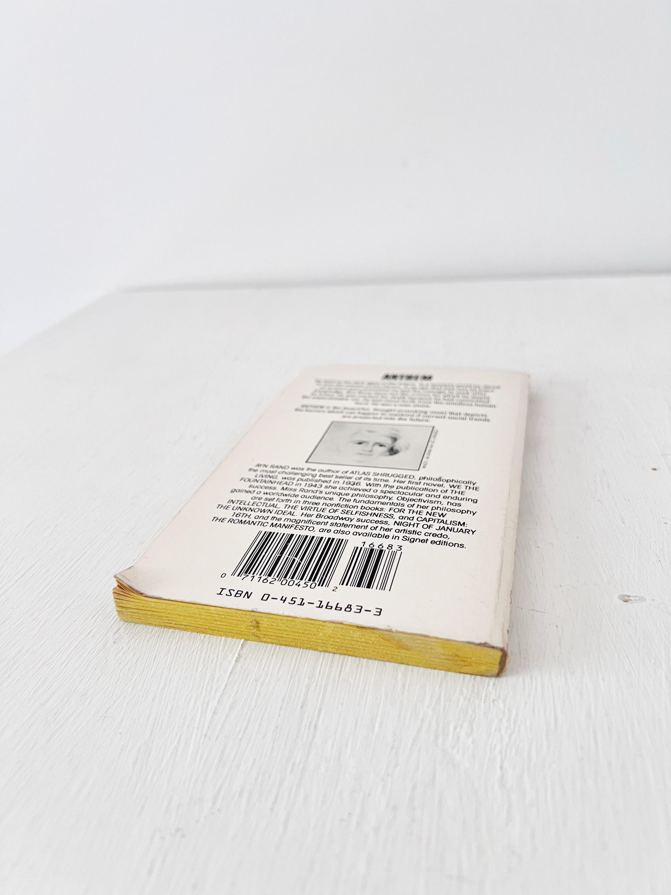Anthem by Ayn Rand Classic Paperback Book Signet Classics 1961