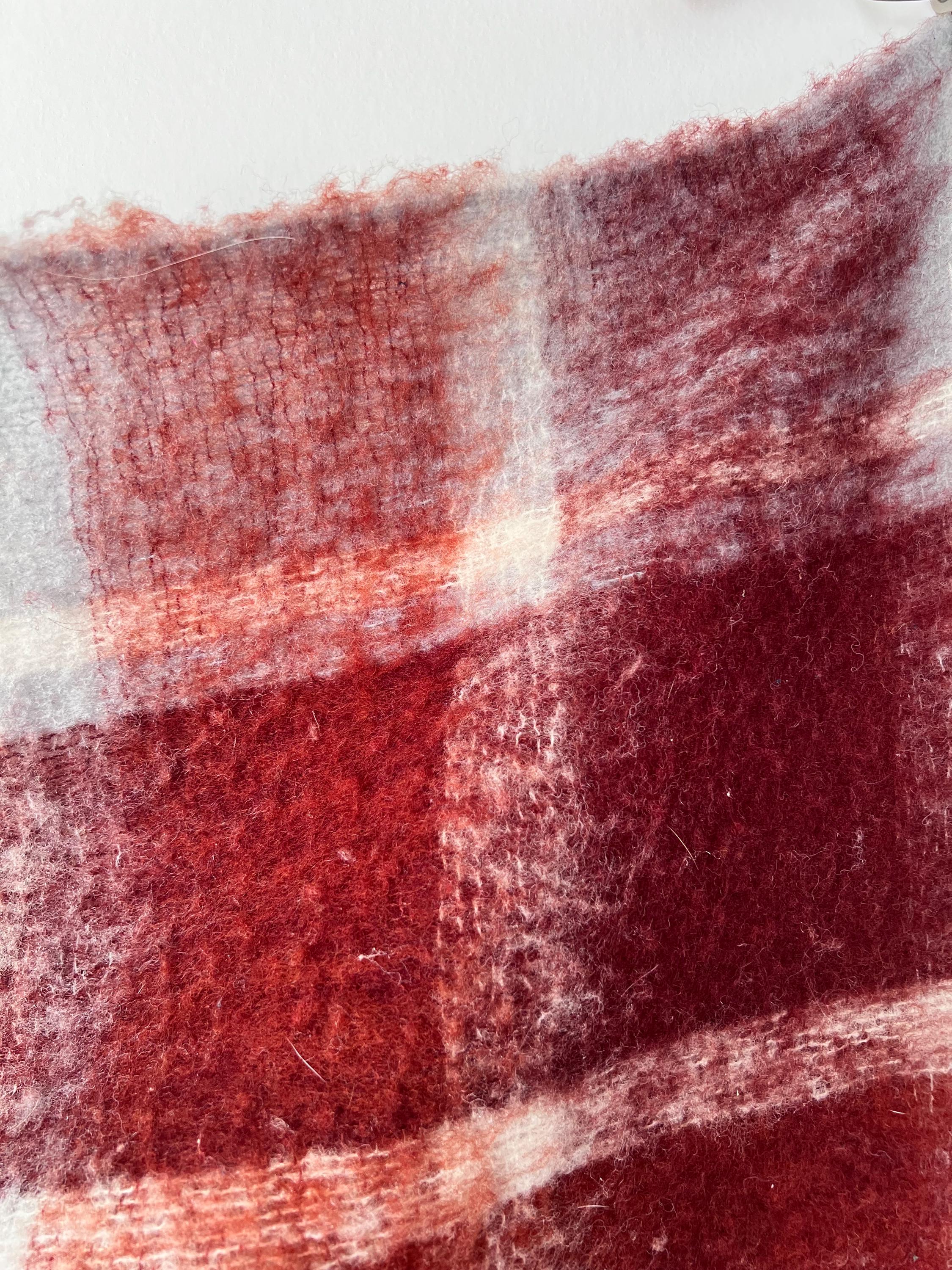 ビンテージモヘアブランケット 秋らしいモヘア風ブランケット、ヴィンテージ1970年代風ソファ用スロー