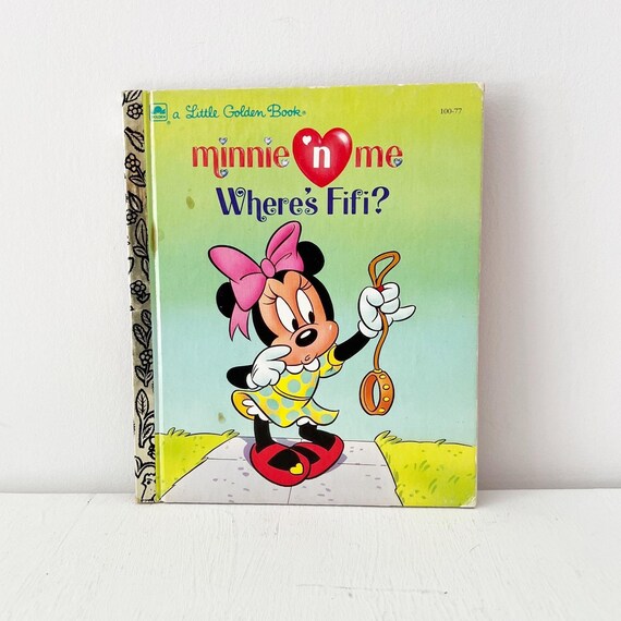 Little Golden Book Minnie N Me Wheres Fifi Disney Vintage 1992