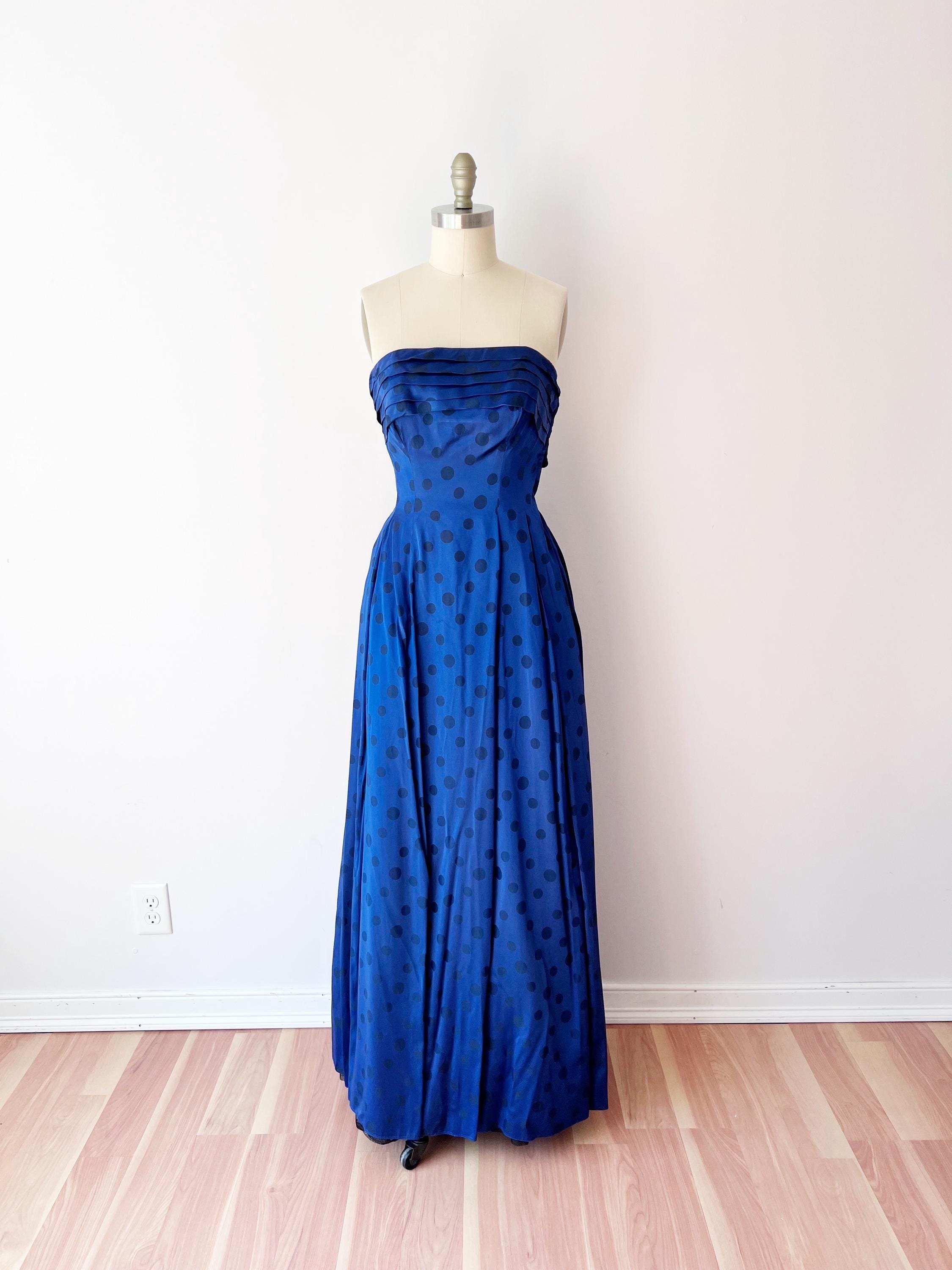 50s Black Tie Gown - Etsy