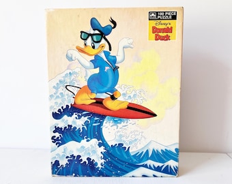 ヴィンテージ ディズニー ドナルドダック サーフィン 100ピースパズル
