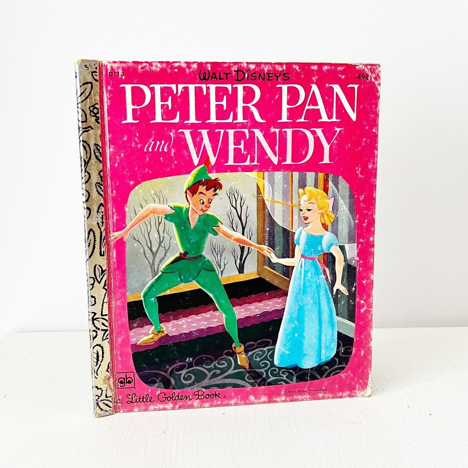 Little Golden Book Peter Pan and Wendy 1976 Vintage Hardcover