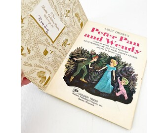 Little Golden Book Peter Pan and Wendy 1976 Vintage Hardcover