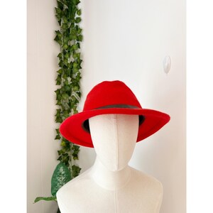 Filson Packer Hat Rot 100% Schurwolle Made in USA Fedora Bild 4