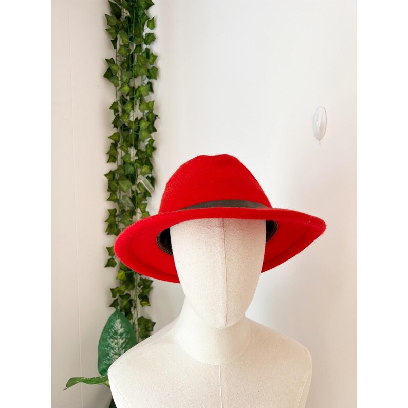 Filson Packer Hat Rot 100% Schurwolle Made in USA Fedora Bild 4