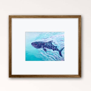 8x10 inch Whale Shark Print