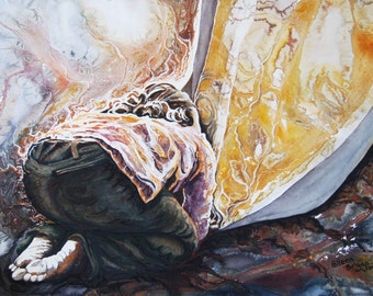 Just to Touch the Hem, fine art giclee print